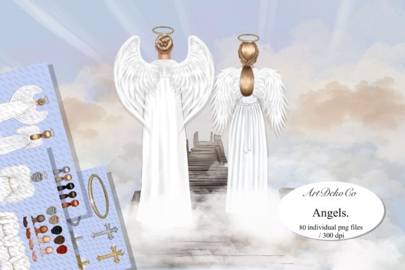Clipart After Life & Angel Wings for Meaningful Design