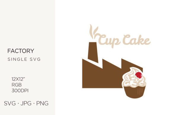 Cup Cake and Factory Building: A Practical Guide to Versatile Vector Clipart for Creative Projects