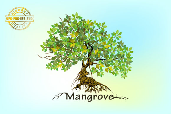 Evaluating Mangrove Tree Logo Vector Assets for Design Projects
