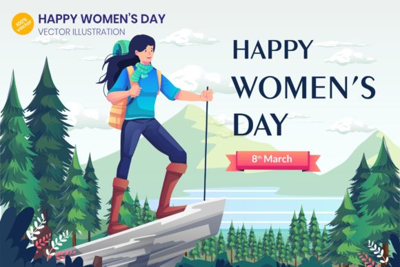 Evaluating the Happy Women's Day Illustration for Digital Campaigns