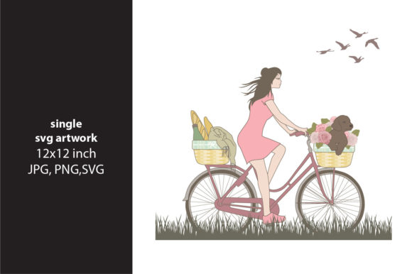 Integrating the Girl on Bicycle Motif into Modern Digital Design and Brand Identity
