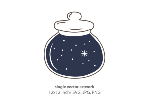 Magic Inside Apothecary Jar SVG