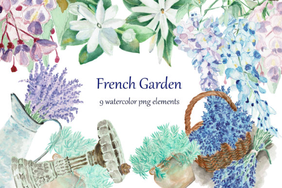 Strategic Visual Identity: Leveraging French Garden Watercolor Clip Art for Brand Cohesion
