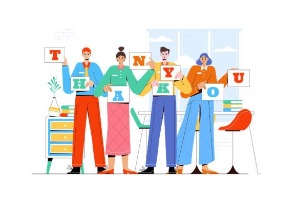Thank You - Vector Illustration: A Versatile Asset for Modern Digital Communication